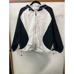 VTG Wilson Windbreaker Track Jacket Mens XL Nylon Colorblock Golf Tennis‎ Retro